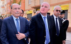 da sinistra Renato Schifani, Marcello Caruso
