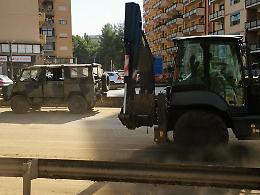Palermo: l’Esercito interviene per ripristinare la viabilità cittadina