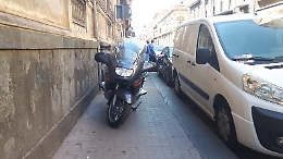 Parcheggio moto alla "catanese", in Viale XX Settembre