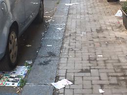 In via V.E.Orlando, dello spazzino....non si hanno notizie