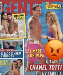 Il lato B della figlia di Totti in copertina: l'ex capitano furioso con "Gente"