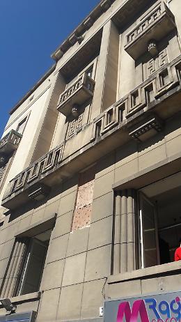 Crollo all'ufficio giudiziario di via D'Annunzio a Catania