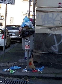Catania, che senso hanno i cestini per le deiezioni canine se il Comune non li svuota mai?