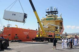 L’arrivo a Catania della nave norvegese con i 312 superstiti e i 49 morti al largo delle coste libiche