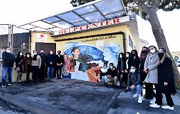 Catania, inaugurati i murales all'Help Center della Caritas