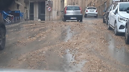 Bomba d'acqua a Naro provoca disagi