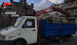 Trasporto di rifiuti, raffica di denunce e sequestri a Catania e provincia