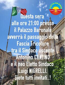 Stasera passaggio di consegne tra Contino e Nigrelli