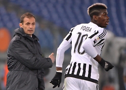 Juve: Allegri "Pogba ancora fermo,forse torna tra 20 giorni"