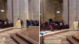 Festa scudetto, in chiesa il sacerdote fa partire il coro per il Napoli durante la messa
