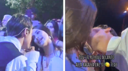 Federico Rossi bacia una fan sotto il palco e sui social monta la polemica