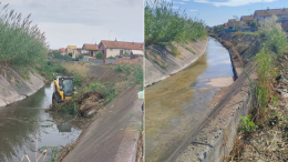 Catania, ultimata la pulizia del torrente Forcile. «Riduciamo i rischi per il villaggio Goretti»