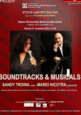 Soundtracks & Musicals: cinema e musical in duo con Sandy Troina e Mario Nicotra