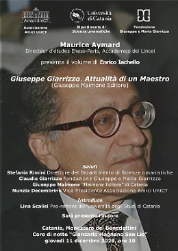 Maurice Aymard presenta 'Giuseppe Giarrizzo — attualità di un maestro' al Monastero dei Benedettini