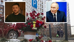 &ldquo;Speriamo che Putin muoia&rdquo;, il Natale di guerra di Zelensky e la replica del Cremlino: &laquo;Parole incivili, leader inadeguato&raquo;