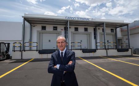 Aeroporto di Palermo, inaugurato il nuovo cargo terminal: triplicati gli spazi dello scalo per il trasporto merci