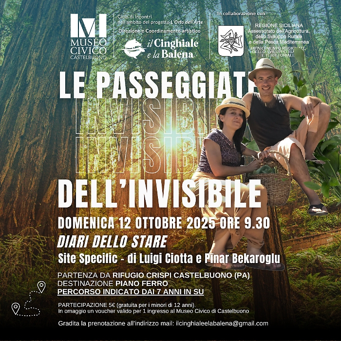 Diari dello stare: passeggiate dell'invisibile tra arte, silenzio e Madonie