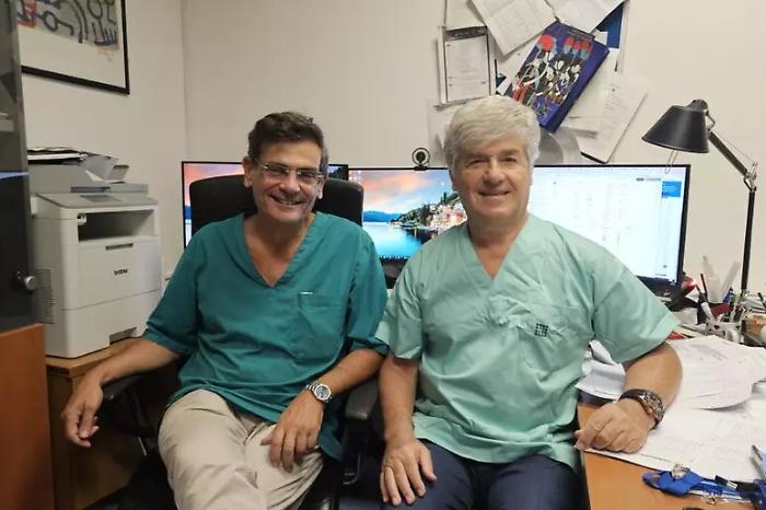 I professori  ManlioTolomeo e AntonioCascio, autori della ricerca