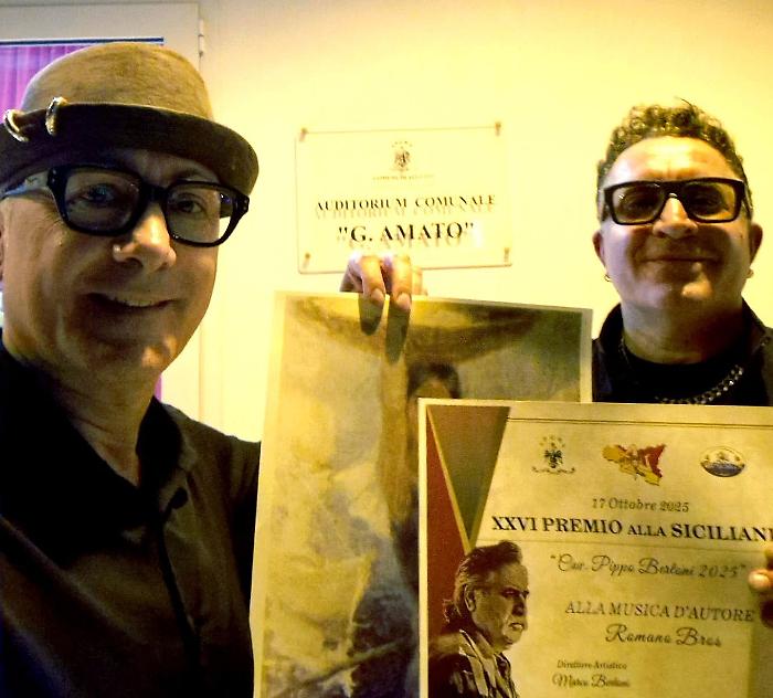 Premio alla sicilianità per il duo musicale "Romano bros"