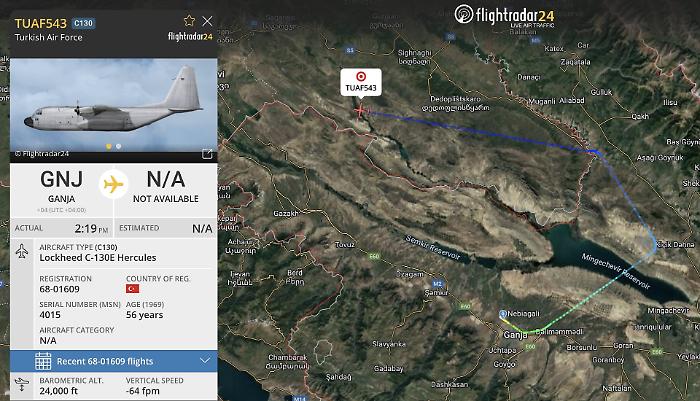 Aereo militare turco C-130 si schianta al confine con la Georgia: 20 persone a bordo, ricerche in corso