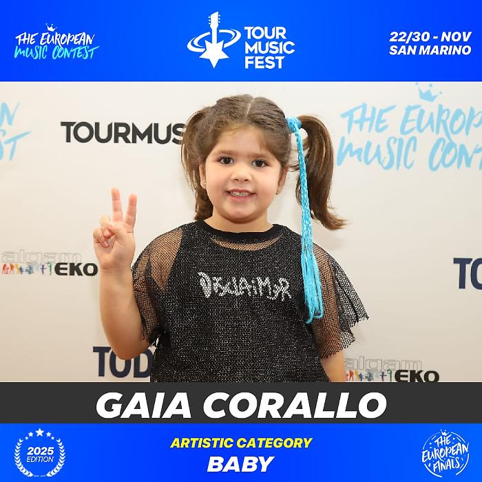 Ragusa, la piccola cantante Gaia Corallo di scena al pi&ugrave; grande music contest d'Europa 