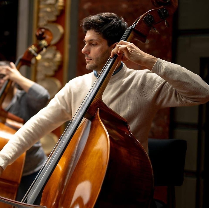 Il contrabbassista Carmelo La Manna