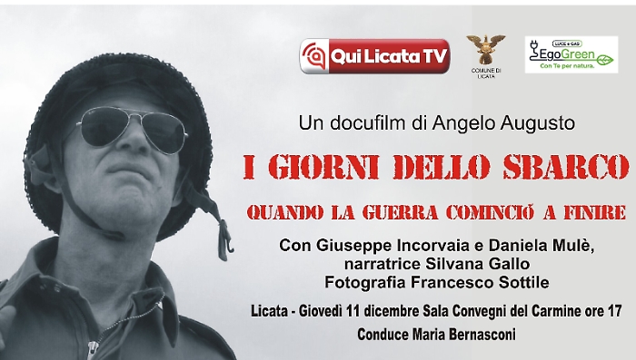 Si presenta docufilm “I giorni dello sbarco: quando la guerra cominciò a finire”