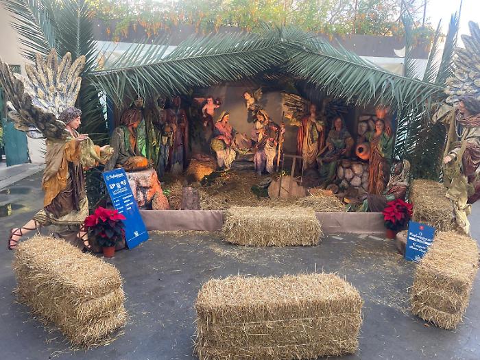 Il presepe creato in collaborazione con Confartigianato Palermo 