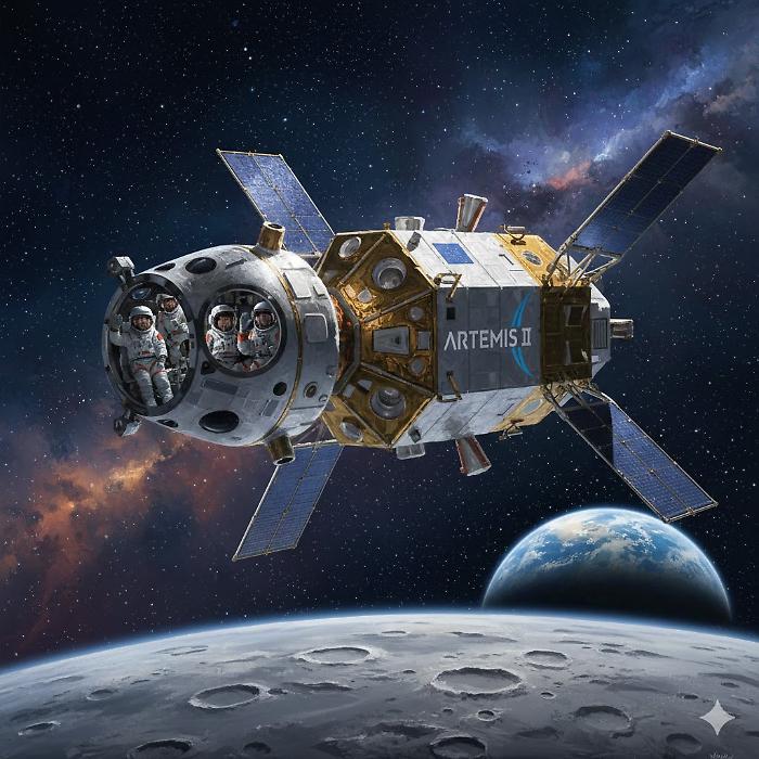 Artemis 2, il ritorno dell'uomo nell'orbita della Luna con Orion "Integrity" e con un contributo italiano