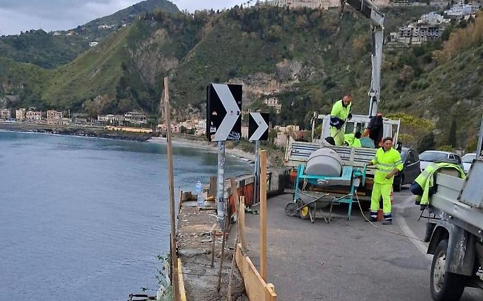 Segnalazioni in azione: ringhiere riparate e strade messe in sicurezza a Taormina