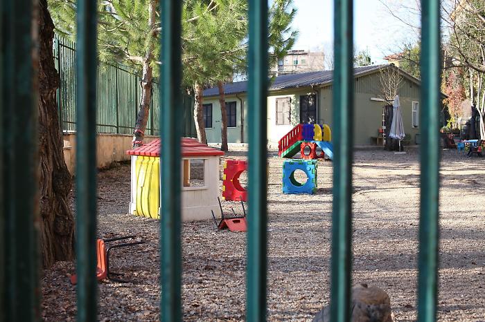 Il parco giochi che della Villa Bonfiglio di Agrigento rimane chiuso al pubblico