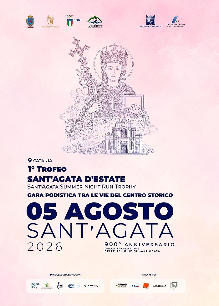 Il prossimo 5 agosto il primo Trofeo Sant'Agata d'Estate